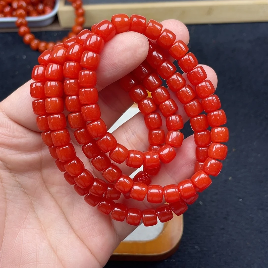 未镶嵌11号 卡8直切108拍四发一南红玛瑙静**禅