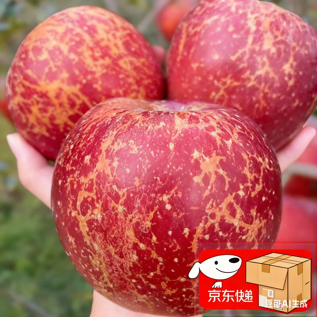 【京东快递】大凉山丑苹果脆甜冰糖心苹果4.5-5斤