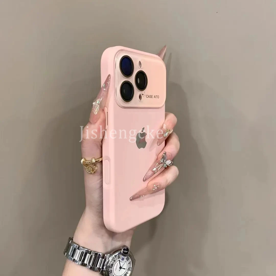 韩系风秒变17液态硅胶适用苹果17手机壳16promax新款15全包防指纹