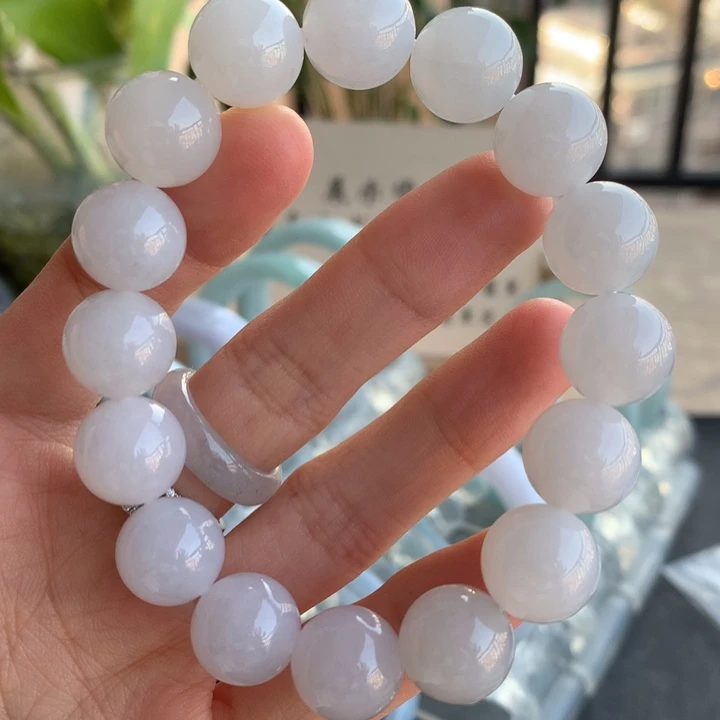 翡翠未镶嵌手链13mm