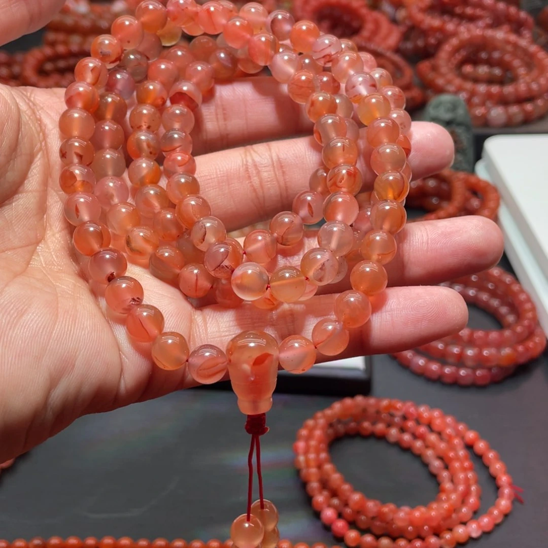 南红玛瑙手链未镶嵌