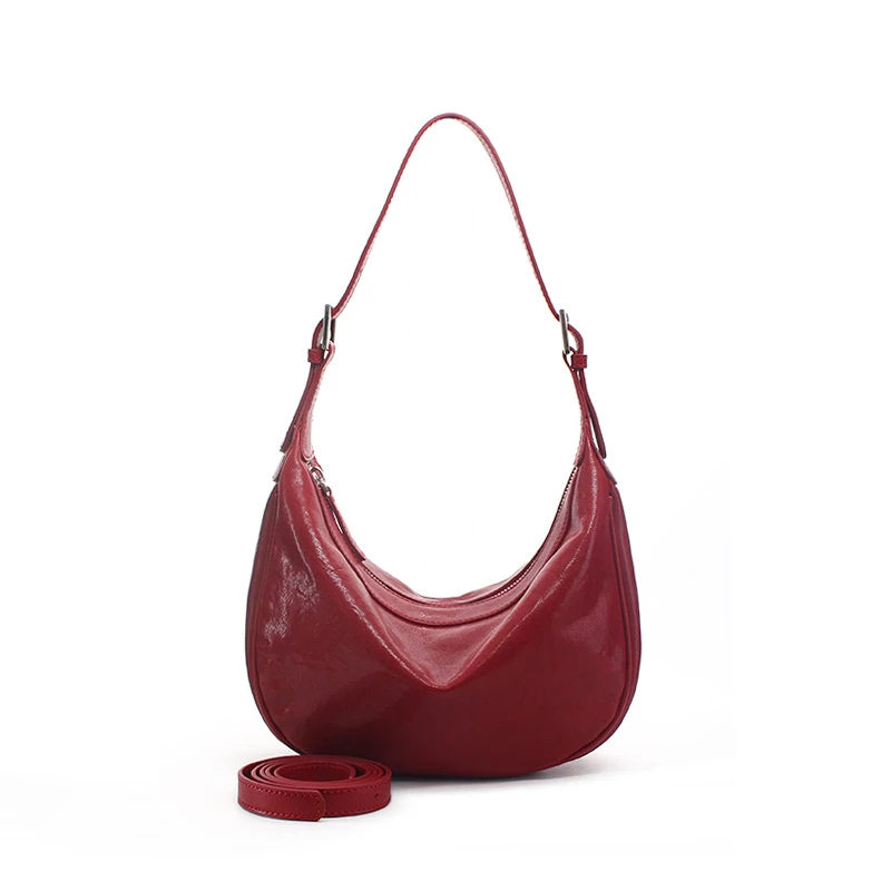 【董清子】【时光·红月亮】新品百搭时尚单肩轻便ins休闲女包23485