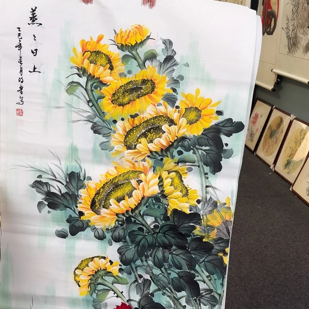 纯手绘国画作品好看四尺