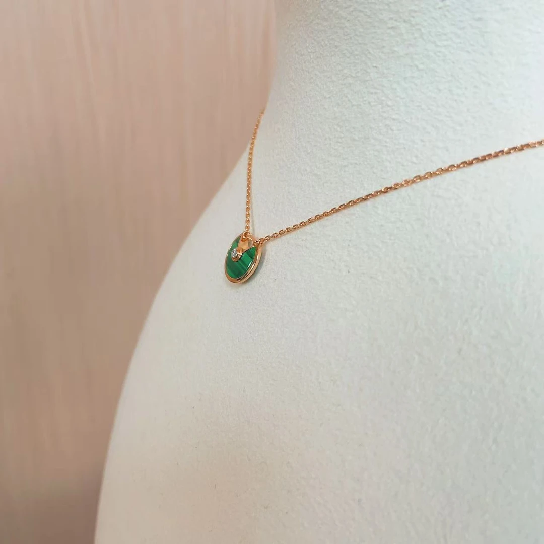 铜合金锆石项链 XL022护身符 成色较新设计精美气质时尚