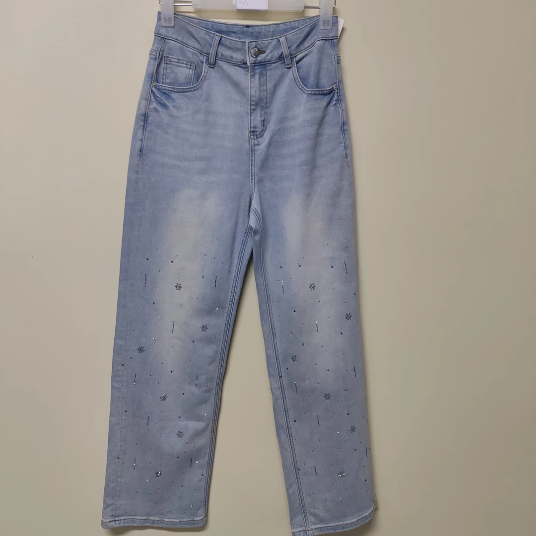 25n新款春夏休闲百搭直筒牛仔裤（D56707）【496】