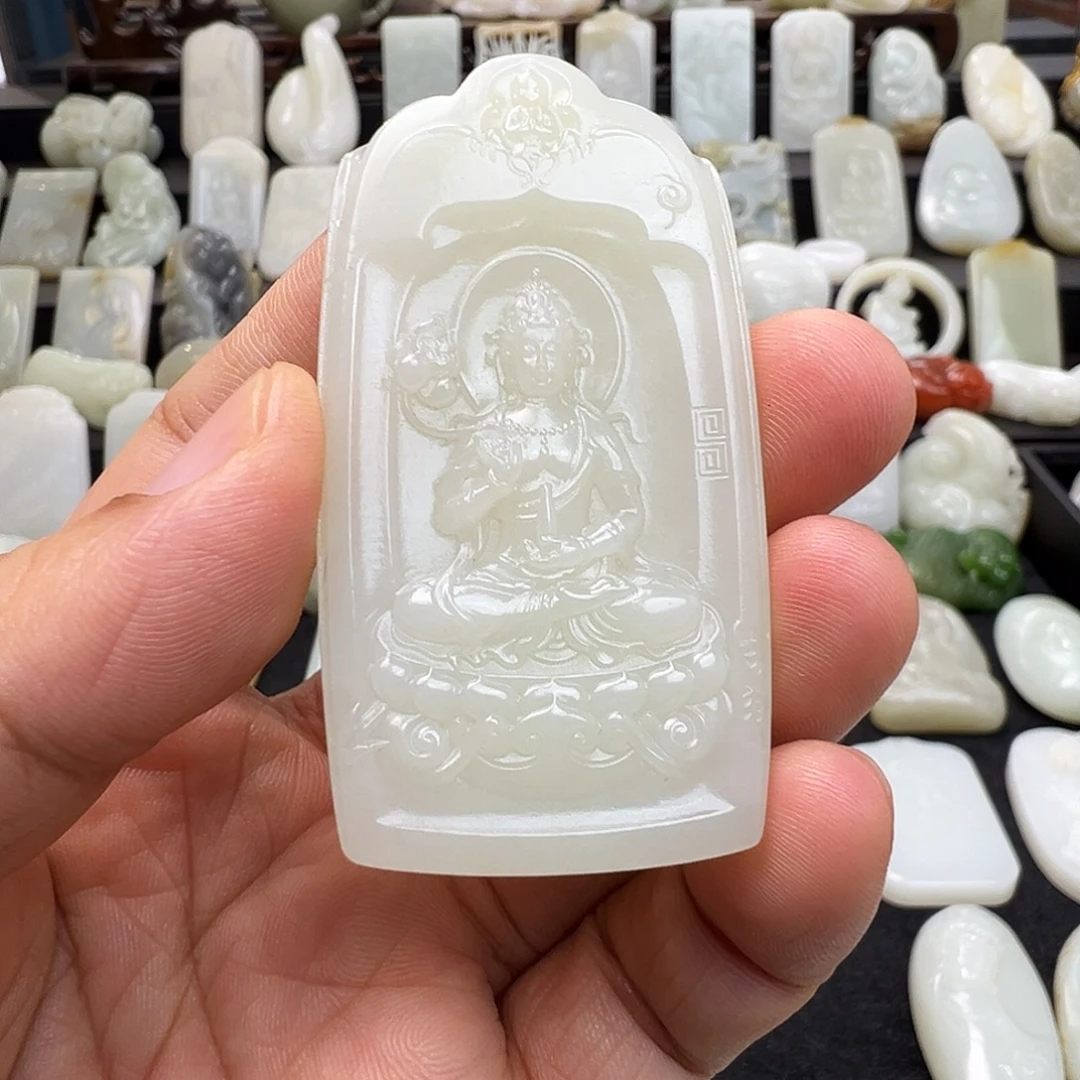 和田玉未镶嵌颈饰