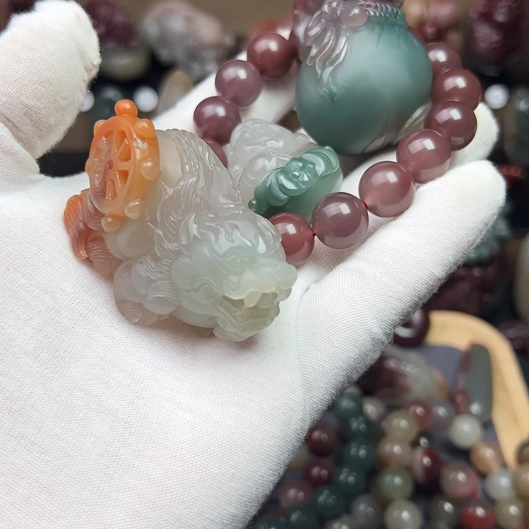 麦***粒玛瑙/玉髓玛瑙未镶嵌