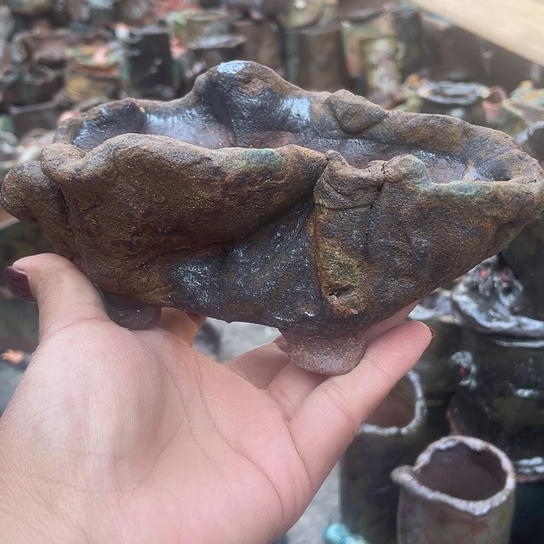 特价福利款高温粗陶手工盆