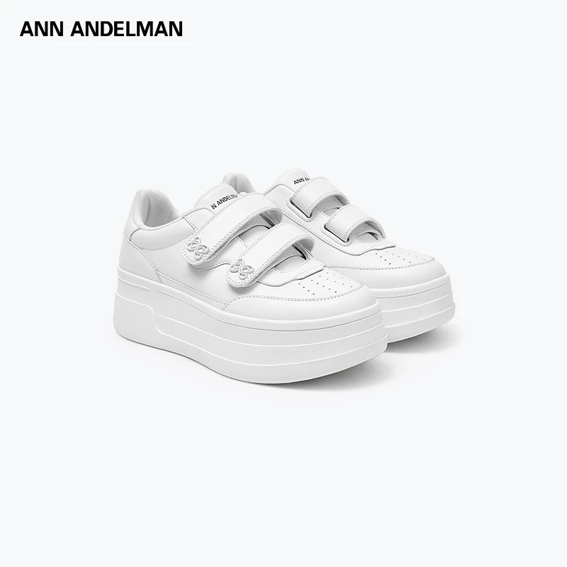 ANN ANDELMAN 25四季款 时尚设计白色轻质松糕底透气素面低帮鞋
