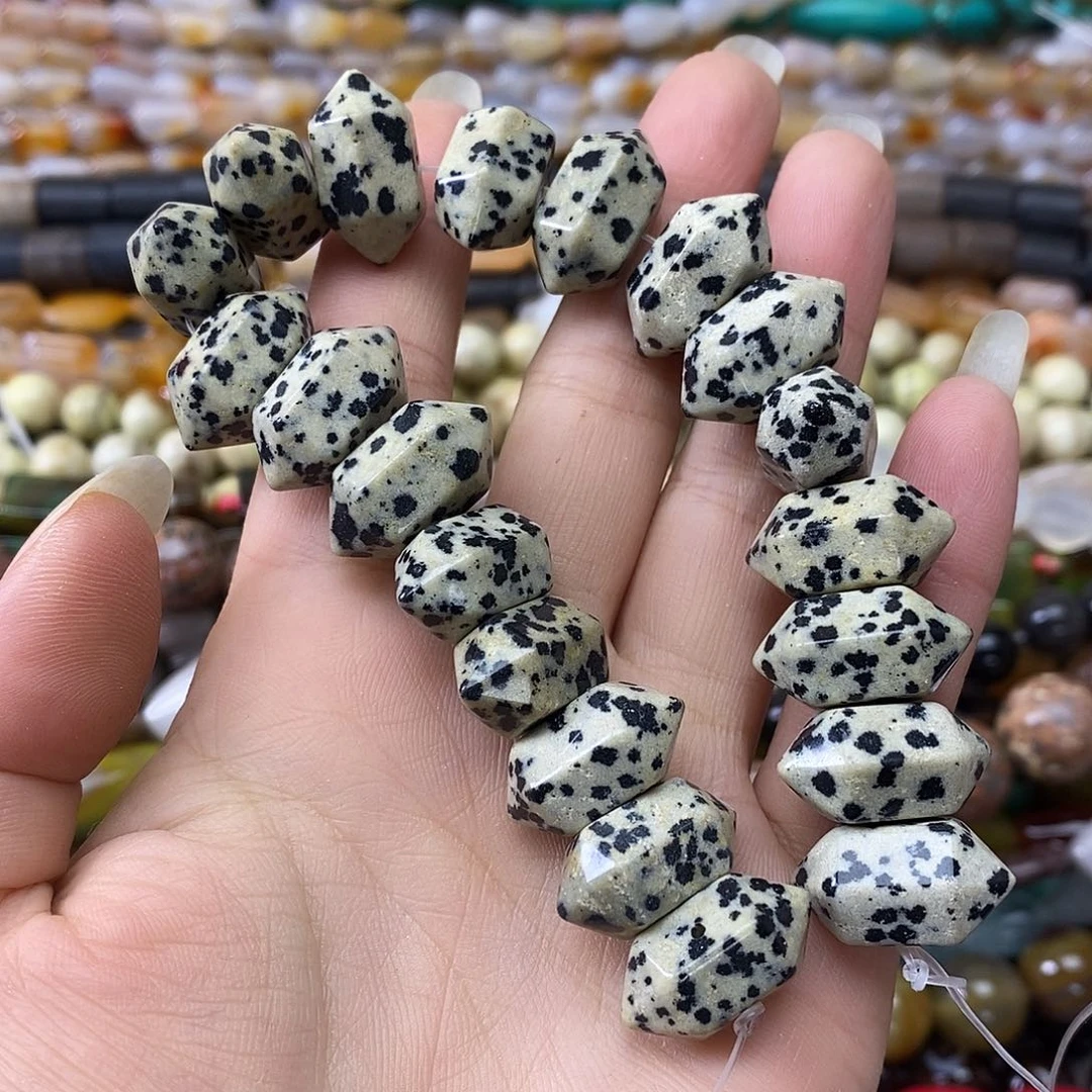 玛瑙/玉髓未镶嵌珠宝半成品短款斑点石一条