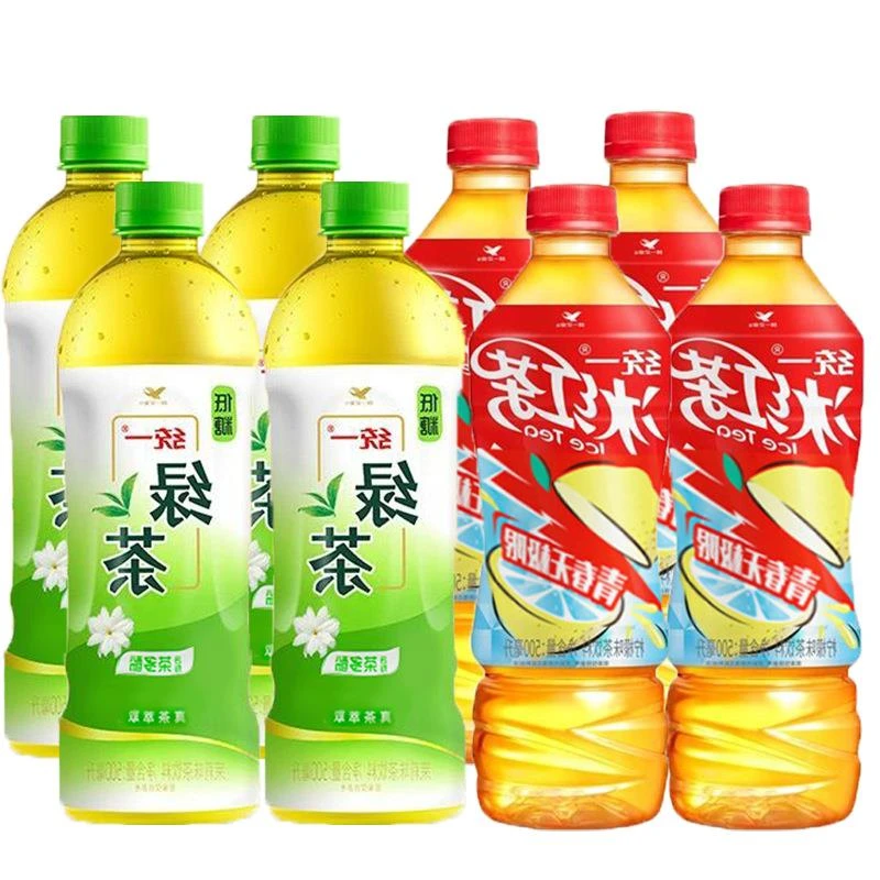 【新日期】统一冰红茶500ml组合装低糖茉莉饮料真茶萃取