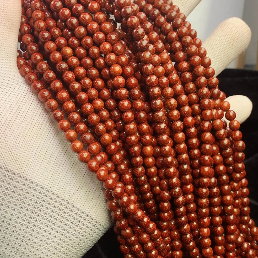 小叶紫檀手串/手链06原汁原味无胶无蜡泥料108颗