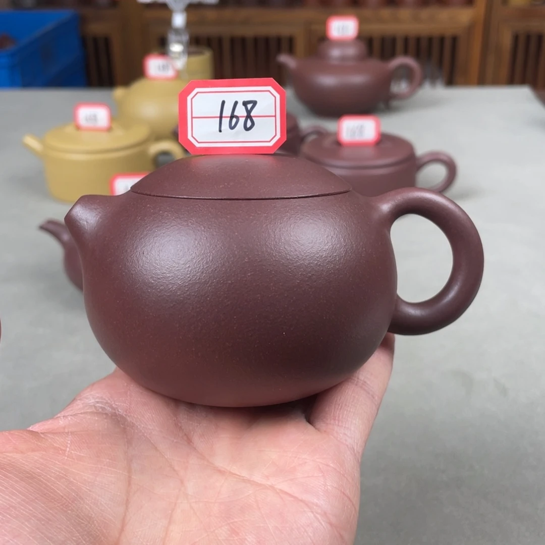 紫砂茶壶半手工紫泥西施壶