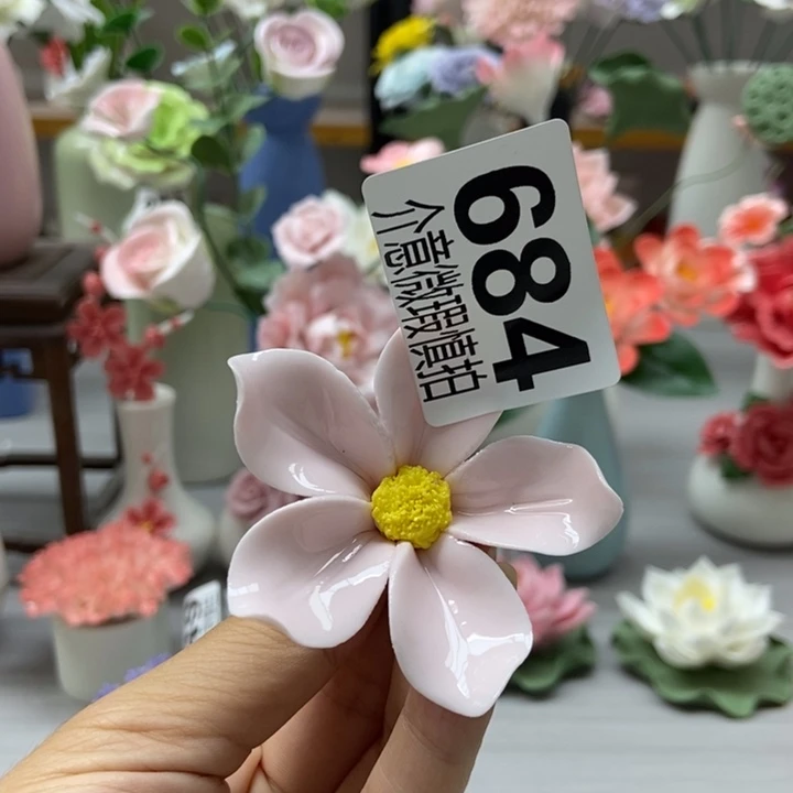 陶瓷手工制作陶瓷花