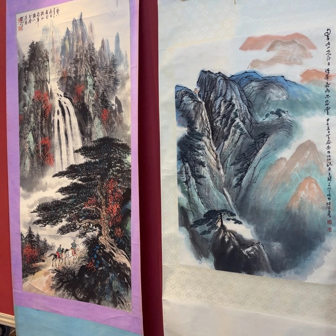 画***景竖款精品书画作品欣赏作品入选的