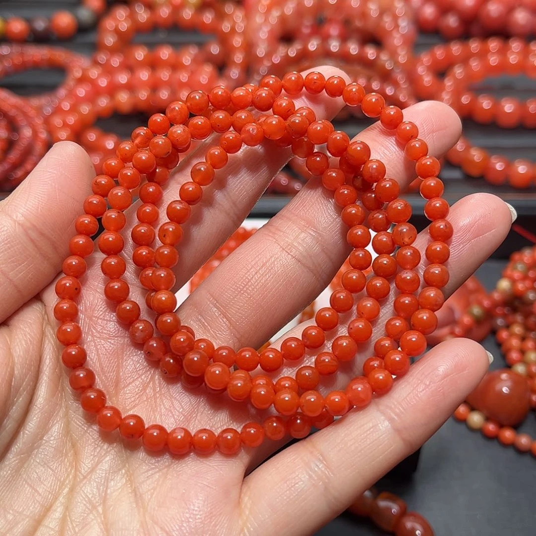南红玛瑙手链未镶嵌