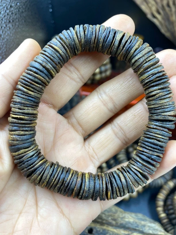 金沙叶棋楠沉香1.0片片手串男女佩戴