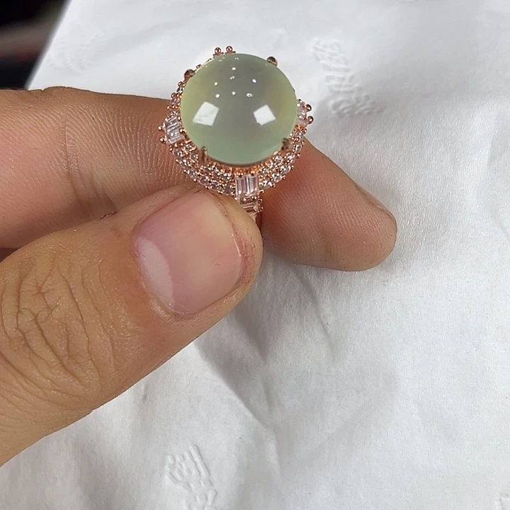 翡翠未镶嵌戒指缅甸天然翡翠