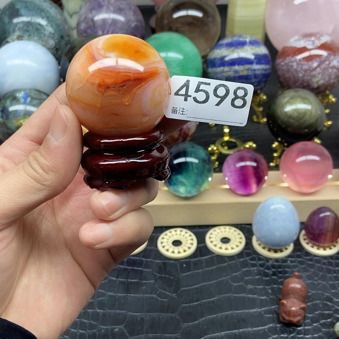 水晶摆件未镶嵌心****镜摆件