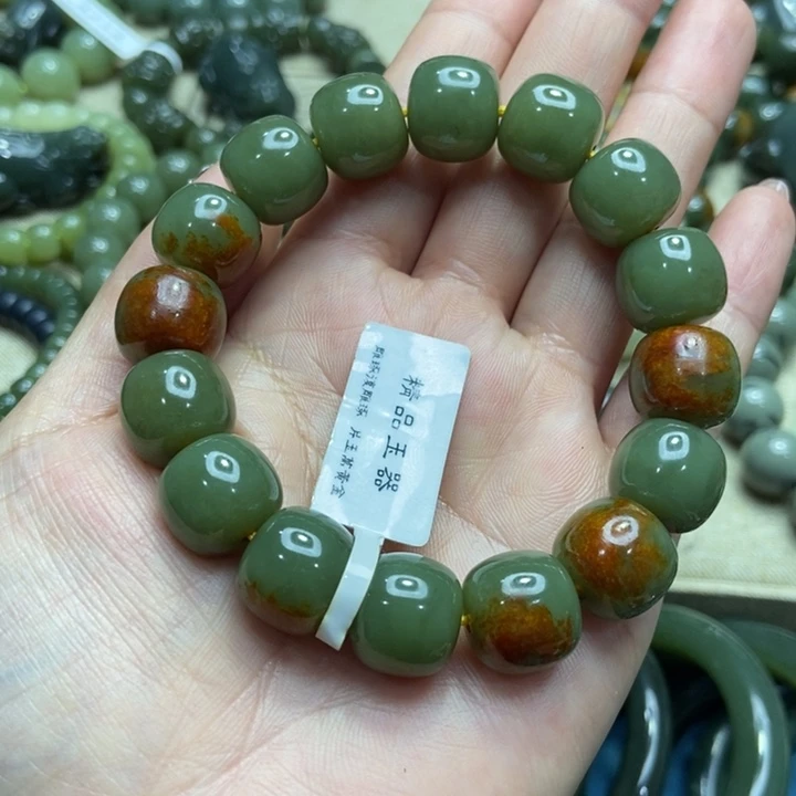 和田玉未镶嵌手链