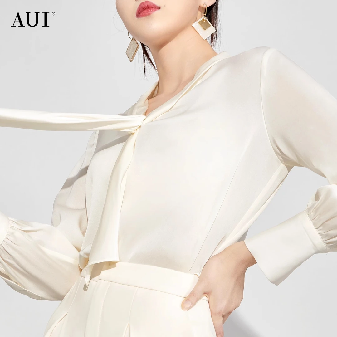 AUI御姐时尚气质高级感衬衫女春季新款白色职业LGZ-23C051972