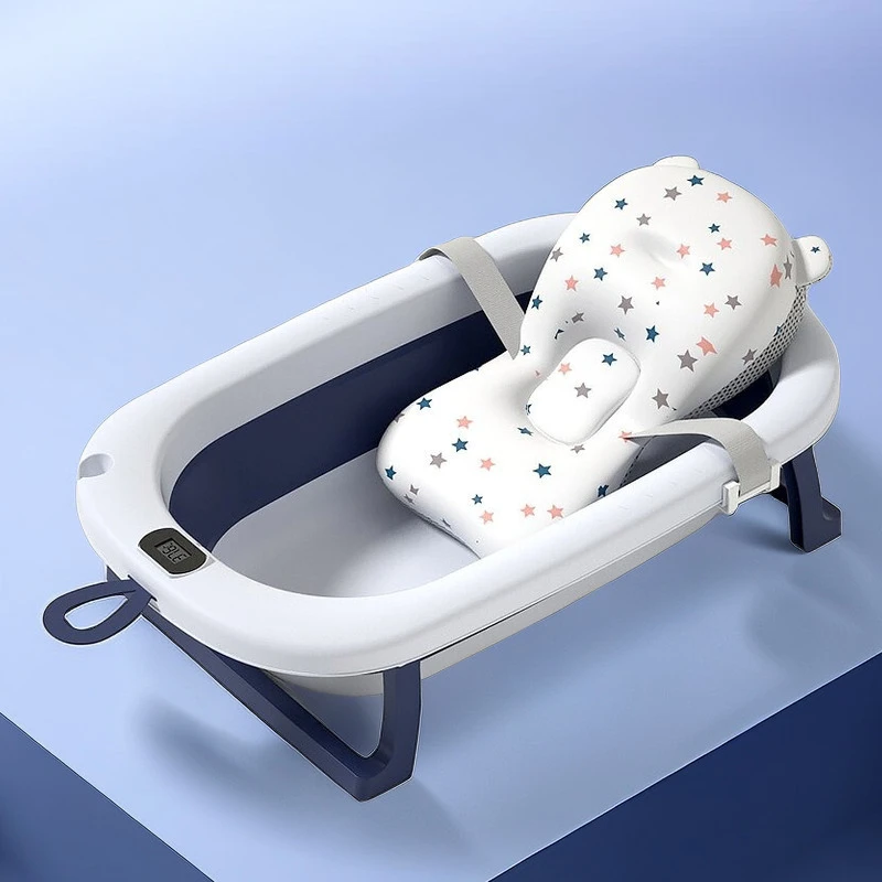 婴儿洗澡盆大号浴桶浴盆坐躺小孩家用宝宝可折叠幼儿新生儿童