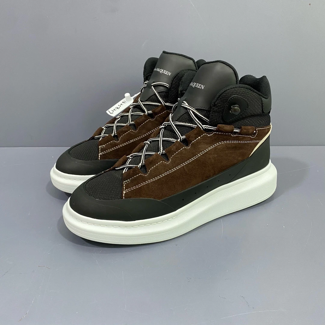 95新 Alexander McQueen/亚历山大·麦昆 41.5码 麦昆高帮 休闲鞋