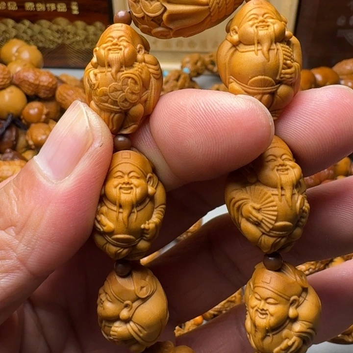 橄榄核手串/手链八方财神