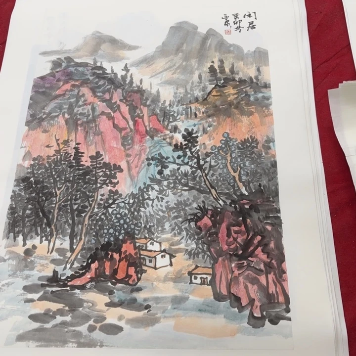 国画花鸟等多种鸟类的栖