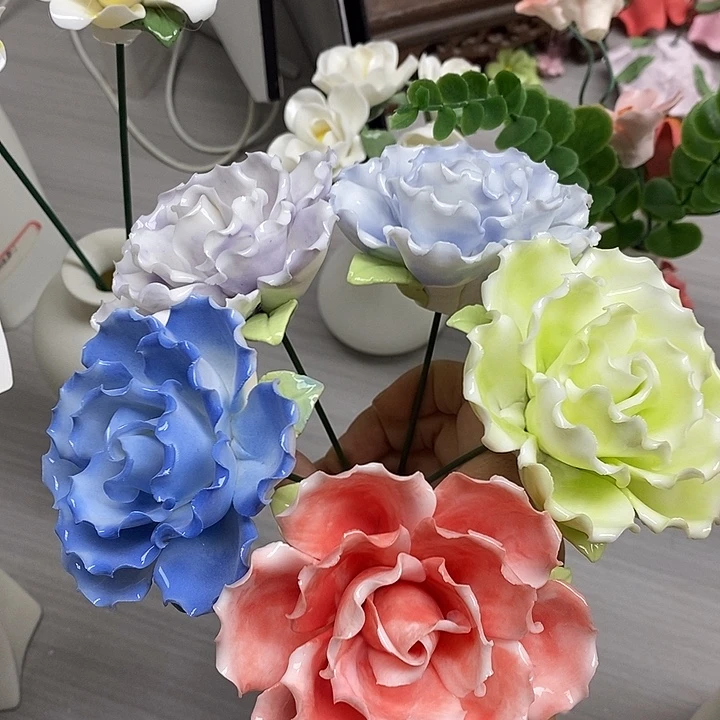 陶瓷陶瓷材料加工4朵