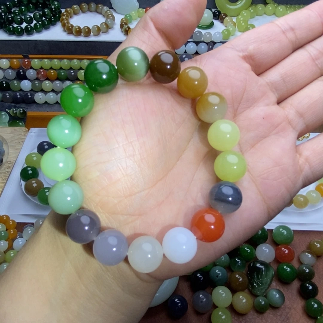 冬***༽和田玉未镶嵌手串