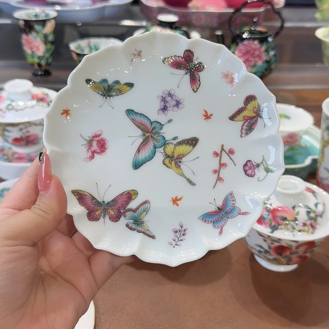 蝴*珐琅彩主人茶具茶具