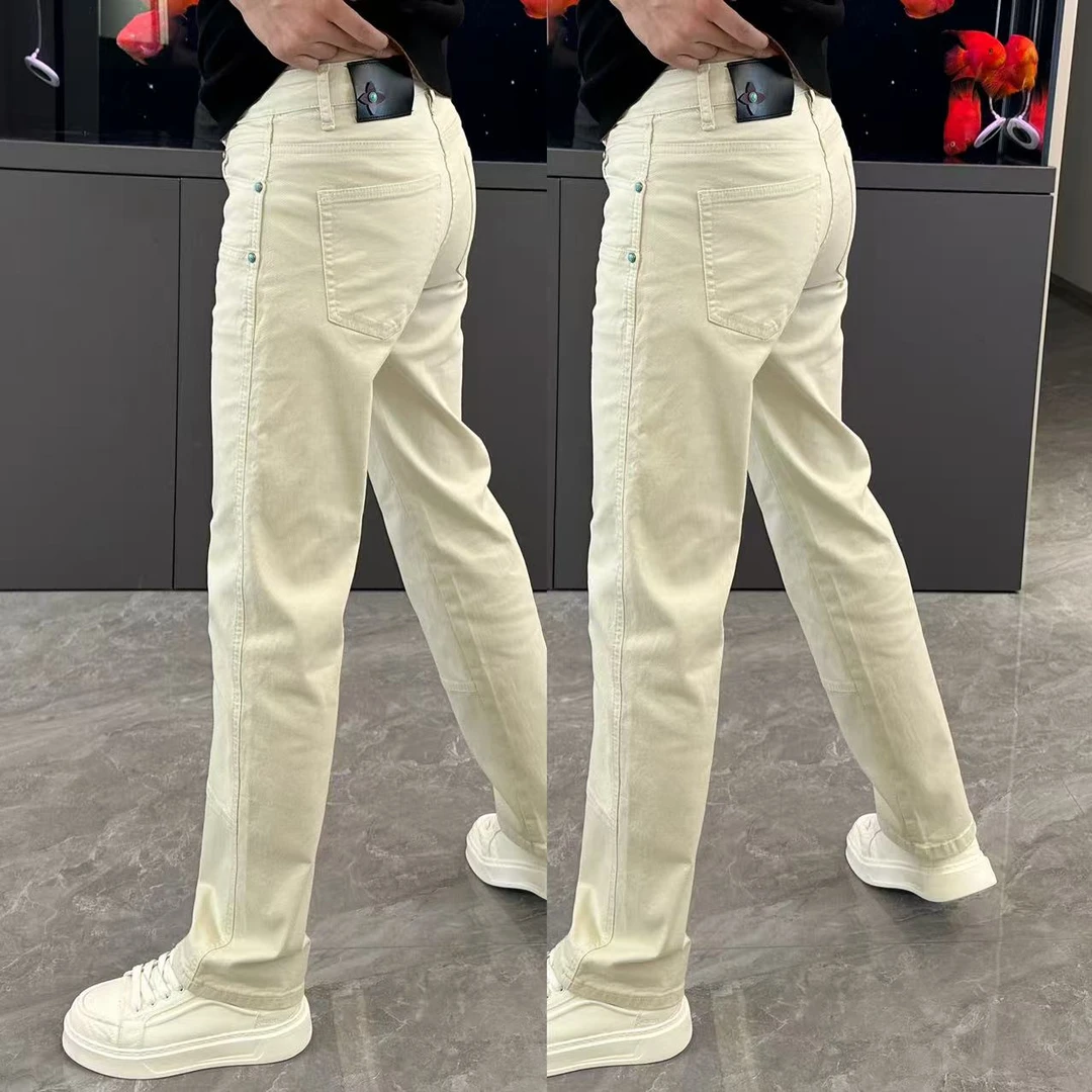 男款裤子潮流百搭牛仔裤男时尚休闲宽松直筒裤男春季新款男士长裤