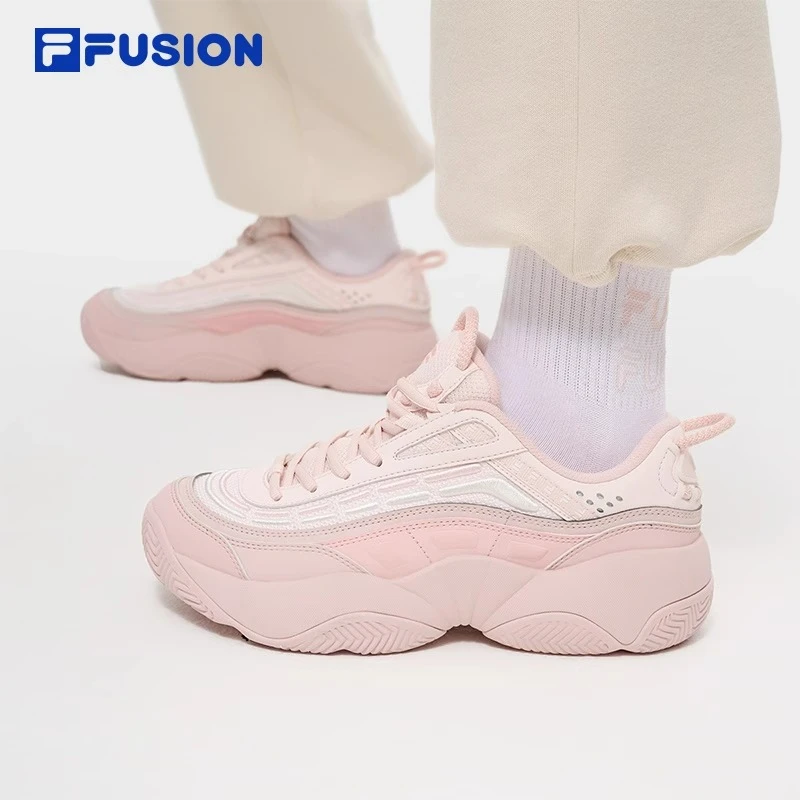 FILA斐乐火焰鞋女鞋男鞋时尚轻便百搭厚底增高老爹鞋休闲鞋流光风