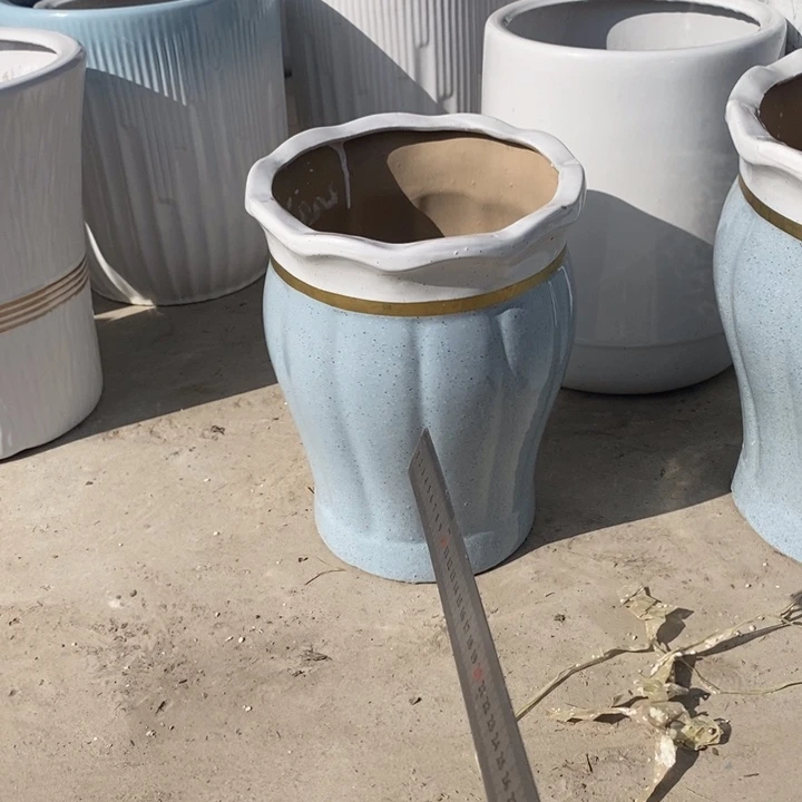 低腰白花口蓝南瓜中号口26/33