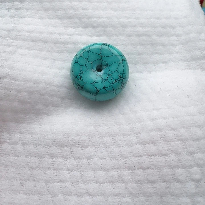 尺寸：24/11➕绿水草纹平安扣 单珠一颗