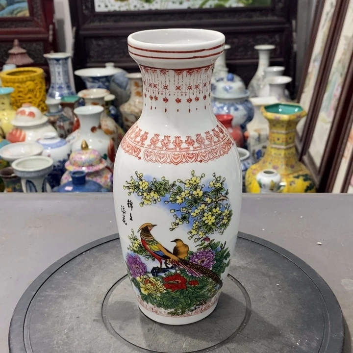 摆件粉彩图案摆件