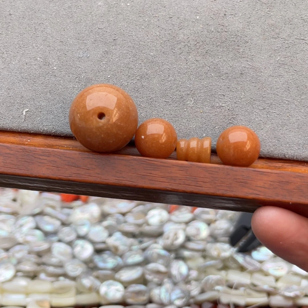 玛瑙/玉髓未镶嵌珠宝半成品红东陵三通3套卡19