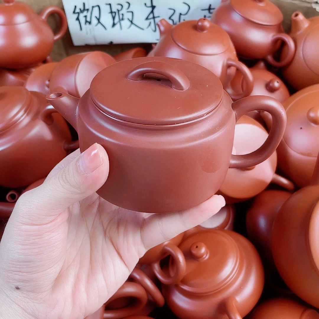 紫砂朱泥壶大汉瓦160 壶内微瑕