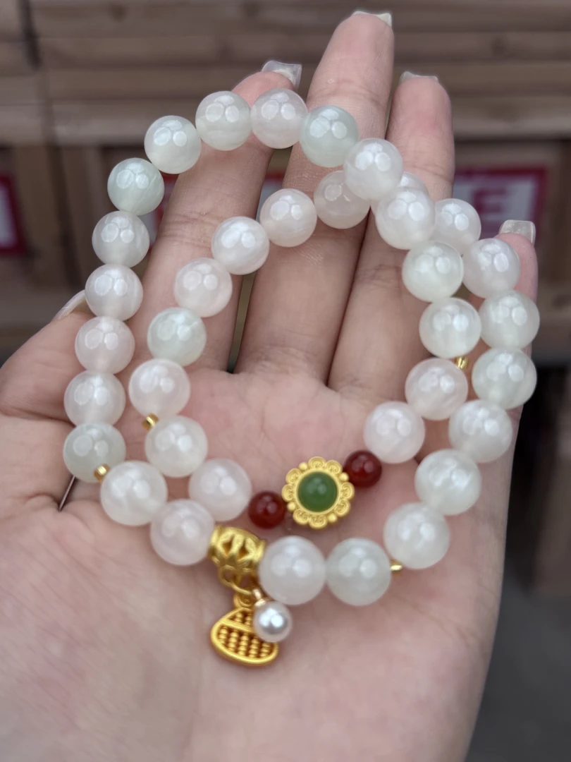 树脂手链 S1076精品双圈手串无礼盒