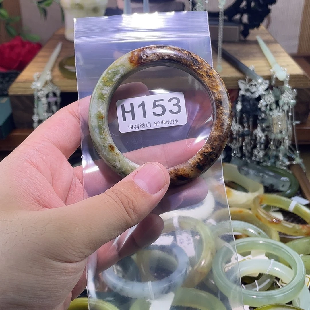 姚***蛇纹石玉未镶嵌发饰
