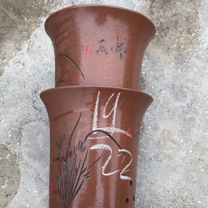 紫砂花盆紫砂的花