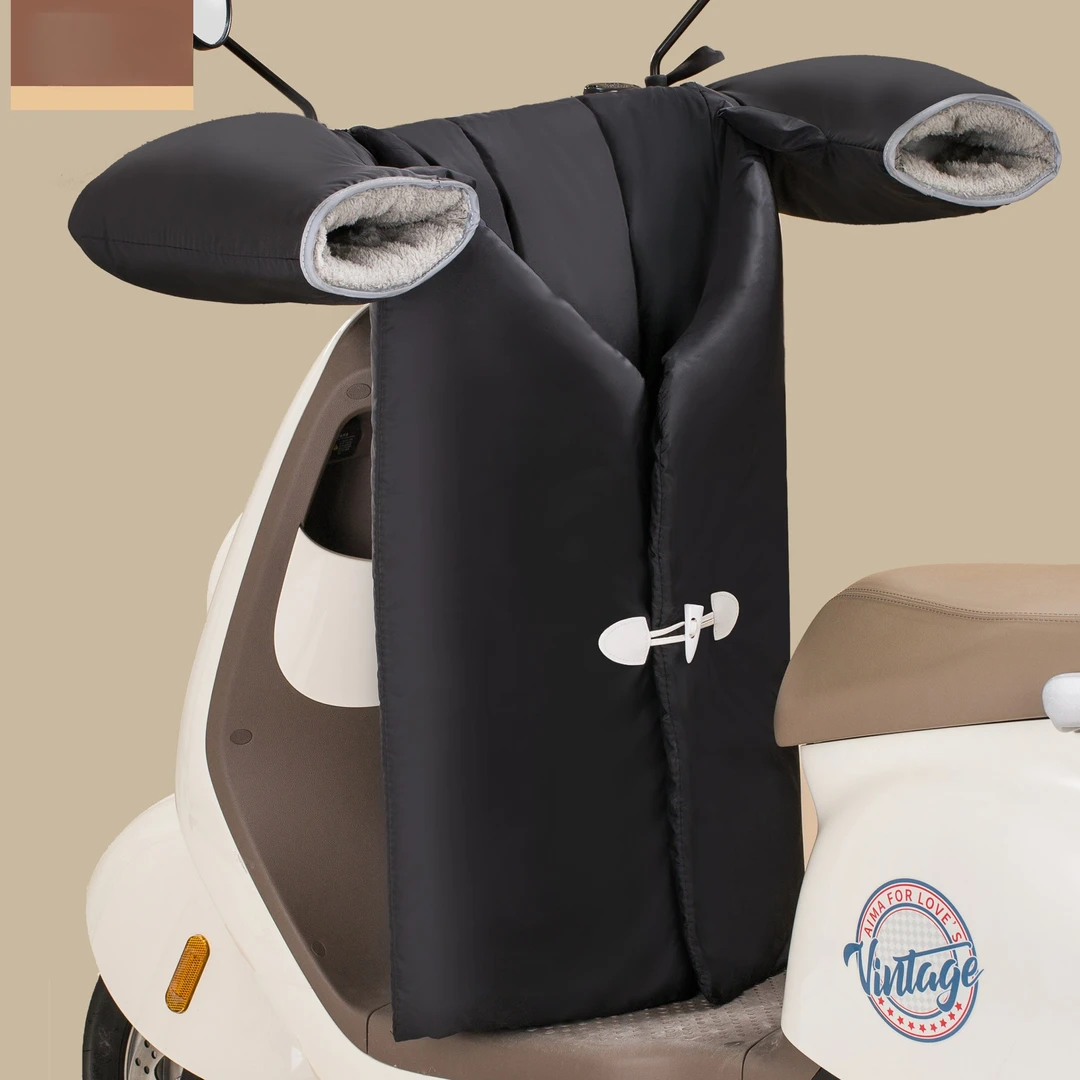 电动车挡风被冬季分体可折叠防水保暖电瓶踏板冬季分体防水挡风被