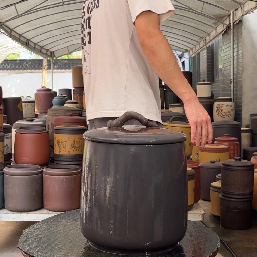 紫砂茶叶罐8饼茶叶罐