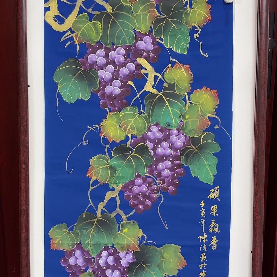 国画尺寸50X100手绘作品