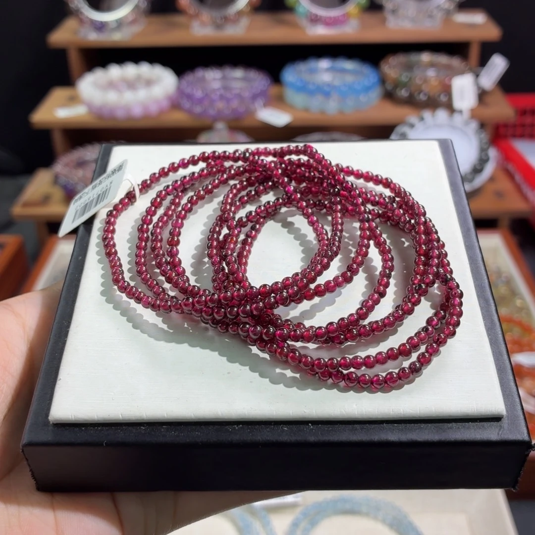 手串水晶未镶嵌紫牙乌石榴石3m