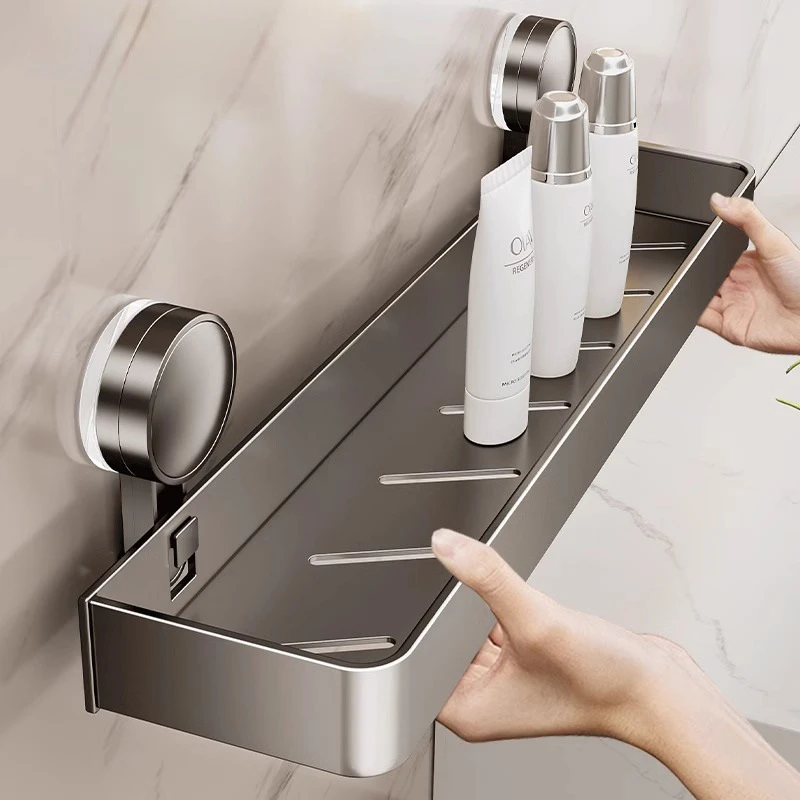 吸盘置物架浴室卫生间免打孔洗漱台壁挂式挂墙上洗手间厕所收纳架