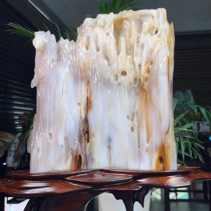 未镶嵌摆件硅化玉（树化玉）
