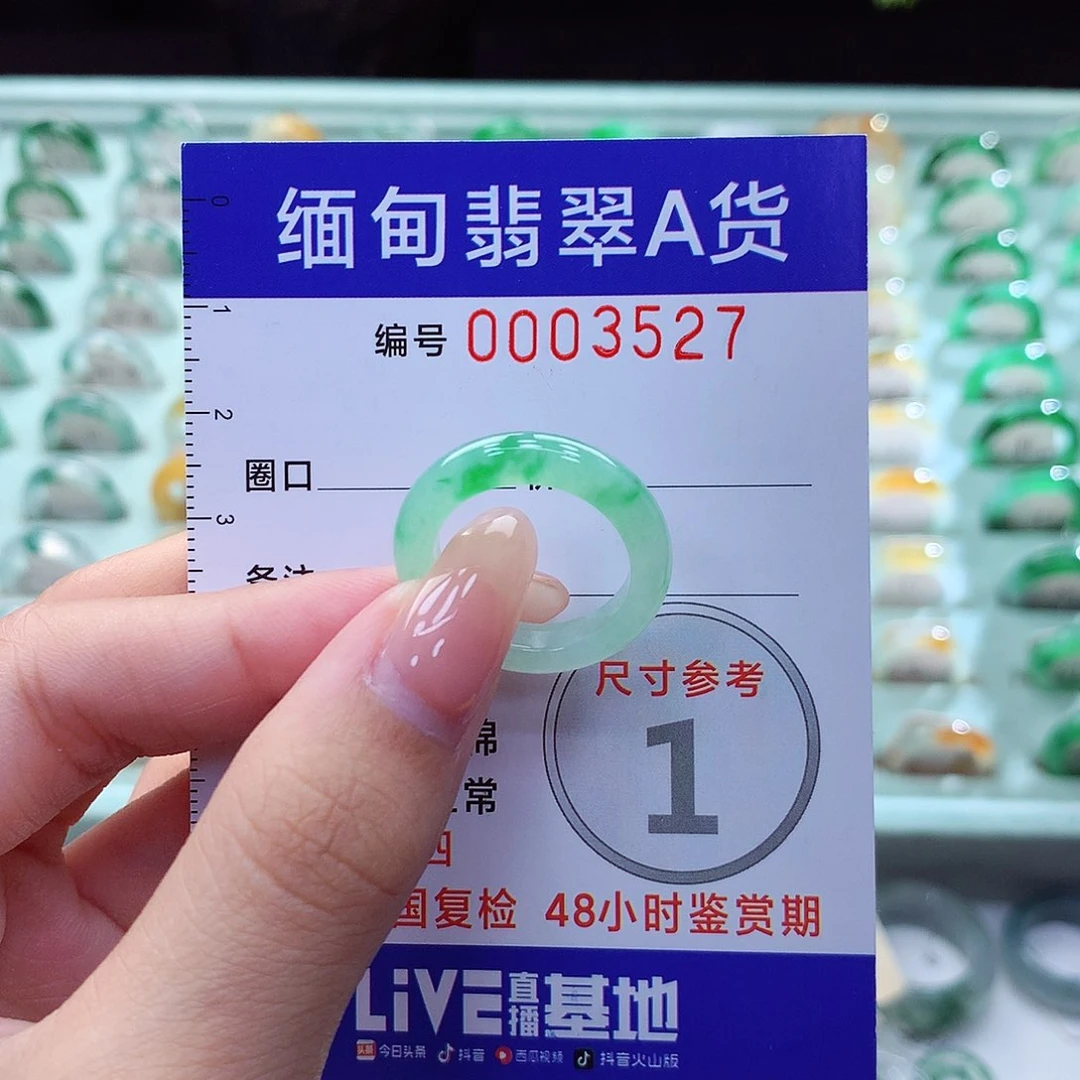 翡翠戒指未镶嵌13号