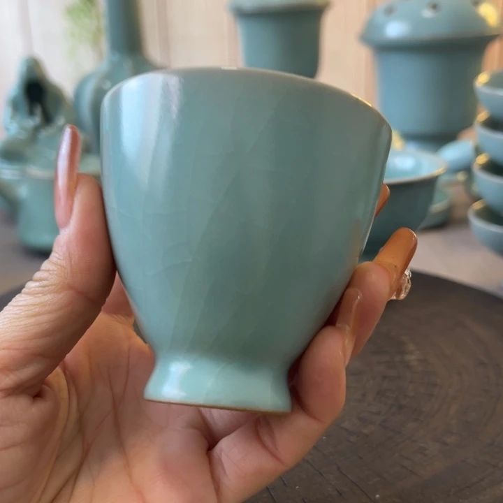 瓷片鸡心杯一一一一一一